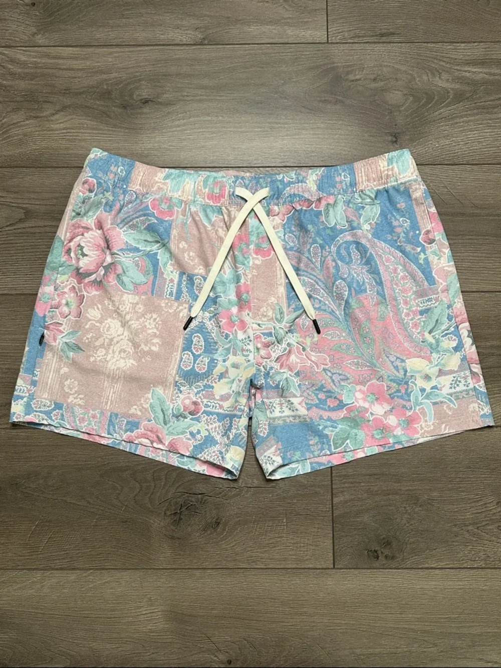 BYLT 5” Baja Swim Training Board Shorts Blue Pink‎ Size XXL